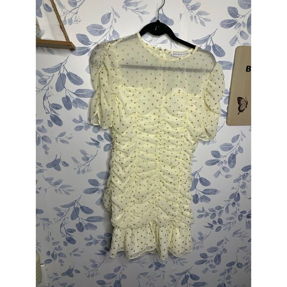 Endless Rose Polka Dot Ruched Dress NWT Size S - Picture 1 of 5